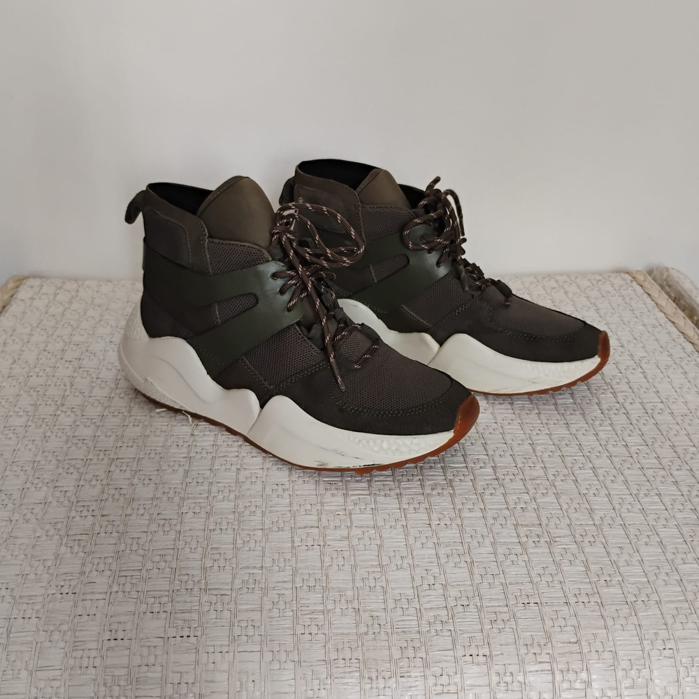 KENNETH COLE Women's High-Top Sneakers - Green and White